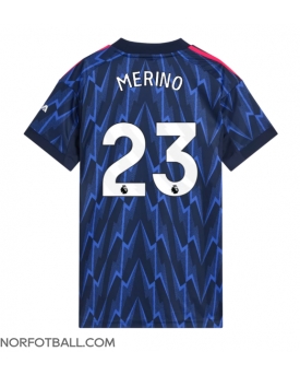 Billige Fotballdrakt Arsenal Mikel Merino #23 Replika Bortedrakt Dame 2025-26 Kortermet Billige Fotballdrakt Arsenal Mikel Merino #23 Replika Bortedrakt Dame 2025-26 Kortermet